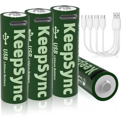 Rechargeable lithium AA batteries