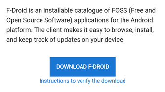F-Droid download page.
