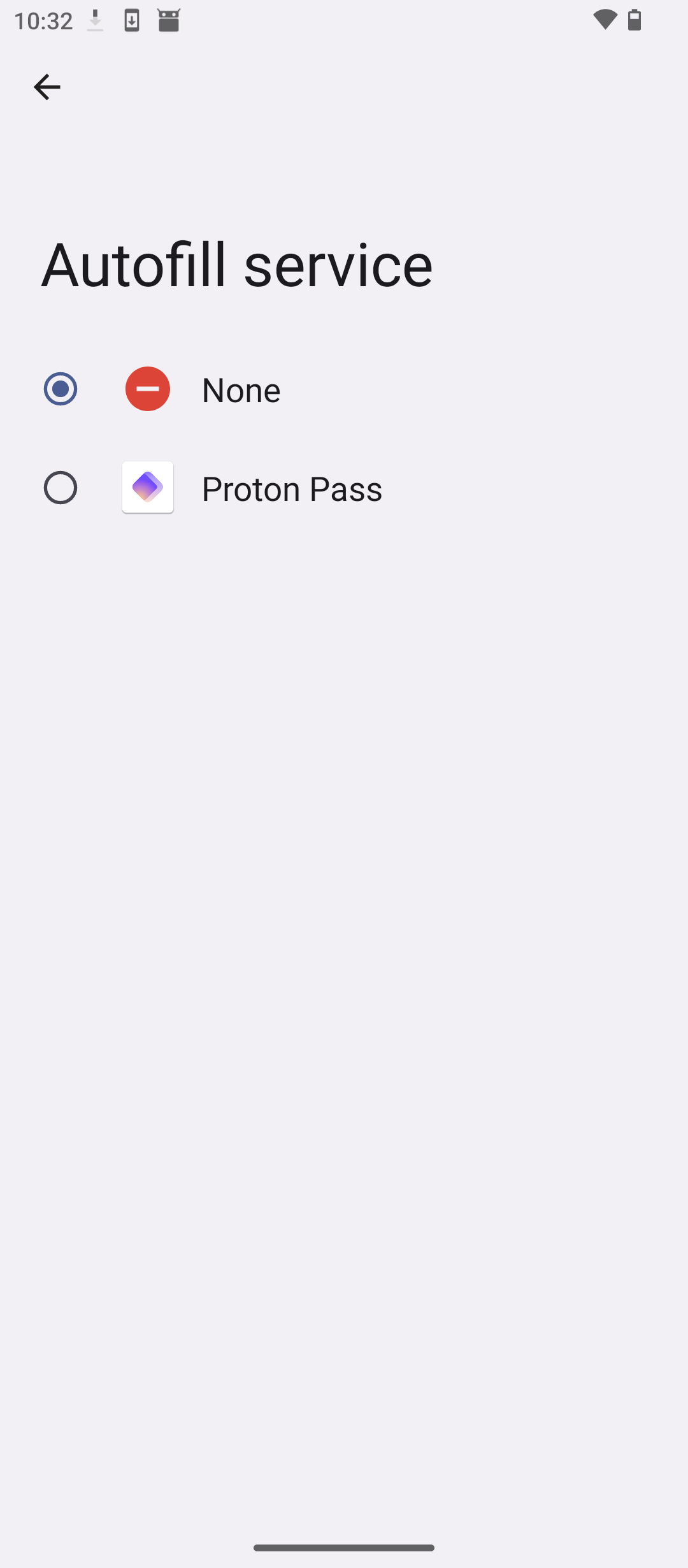 Proton Pass autofill feature.
