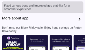 Proton's cloud storage app.