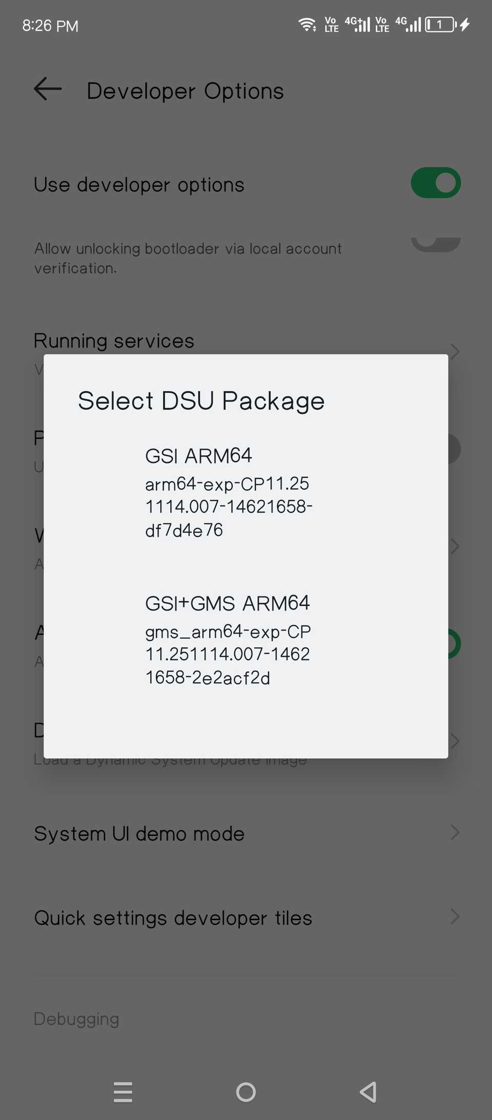 Configurando uma atualização dinâmica do sistema com Android.