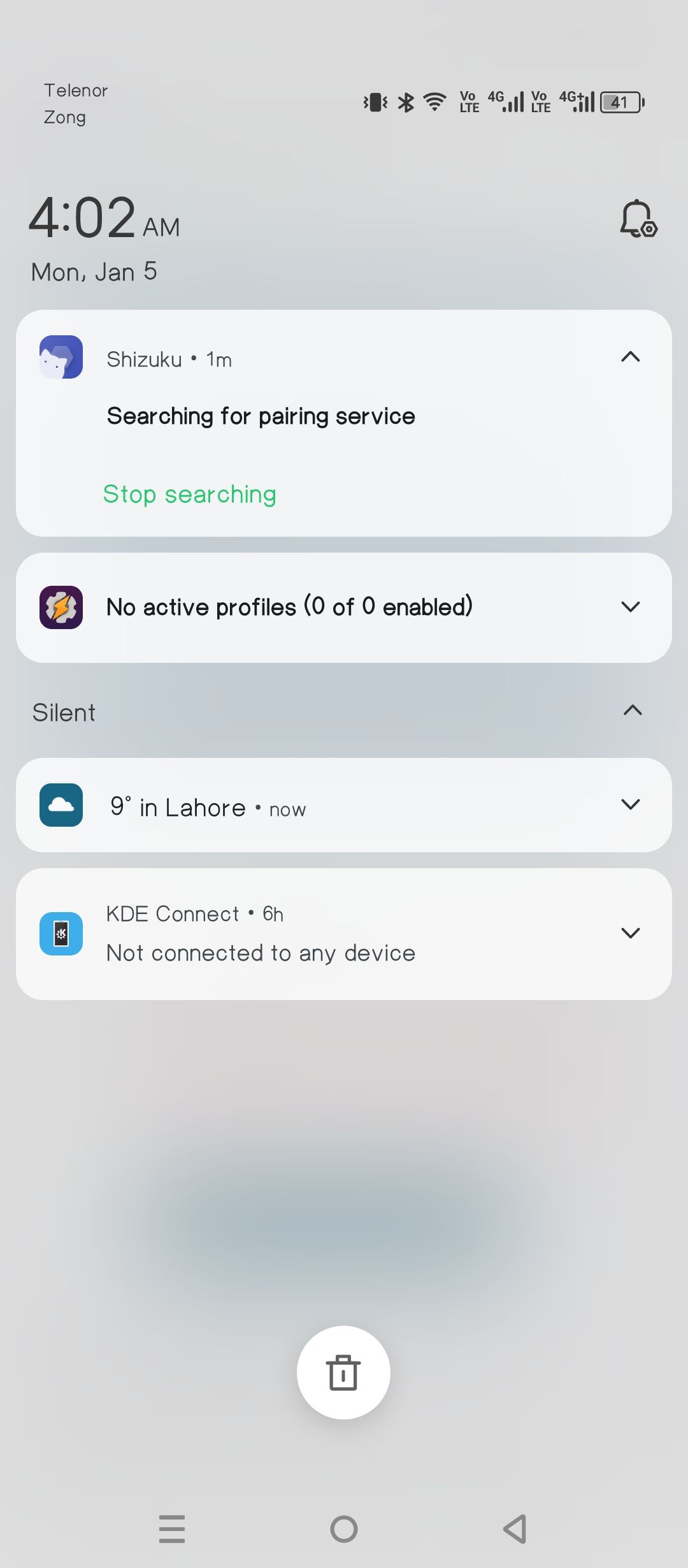Shizuku pairing in progress.
