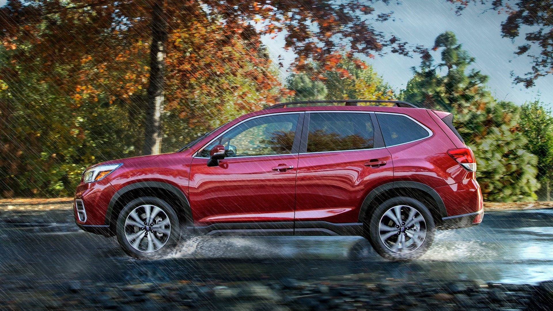 Side profile shot of a 2019 Subaru Forester