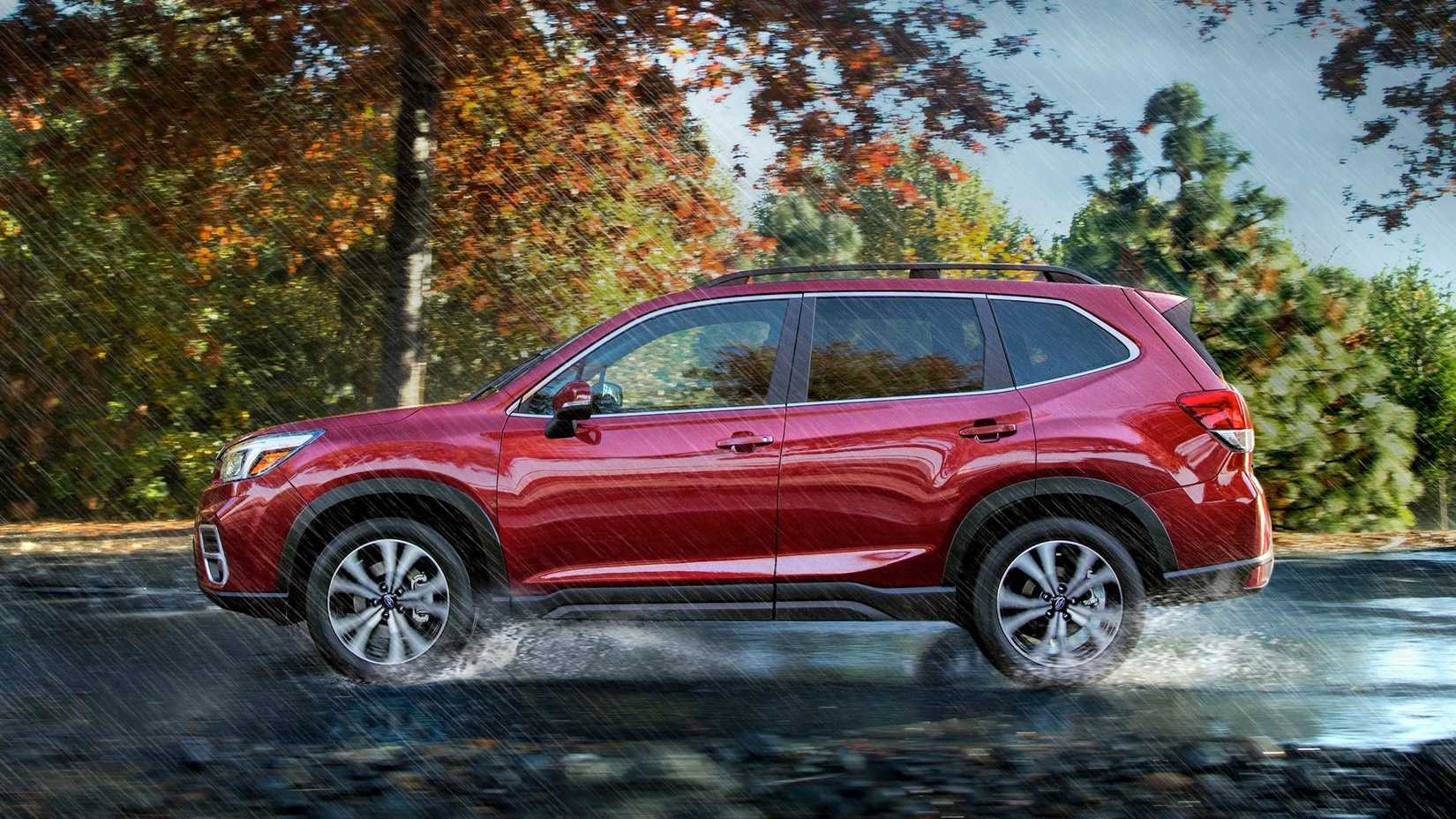 Side profile shot of a 2019 Subaru Forester