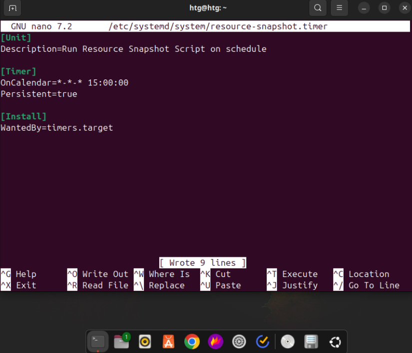 Systemd service unit timer configuration