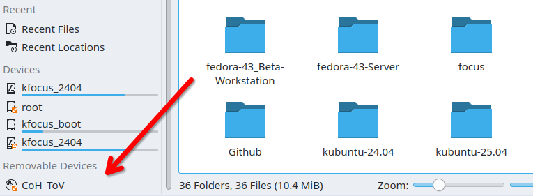 The Dolphin file browser showing a game disc ready to be mounted.