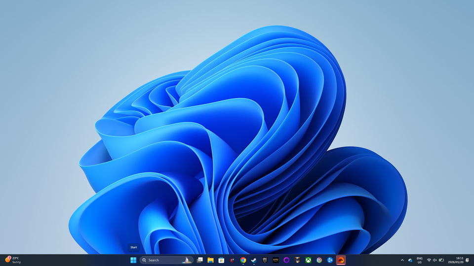 The Windows 11 desktop.
