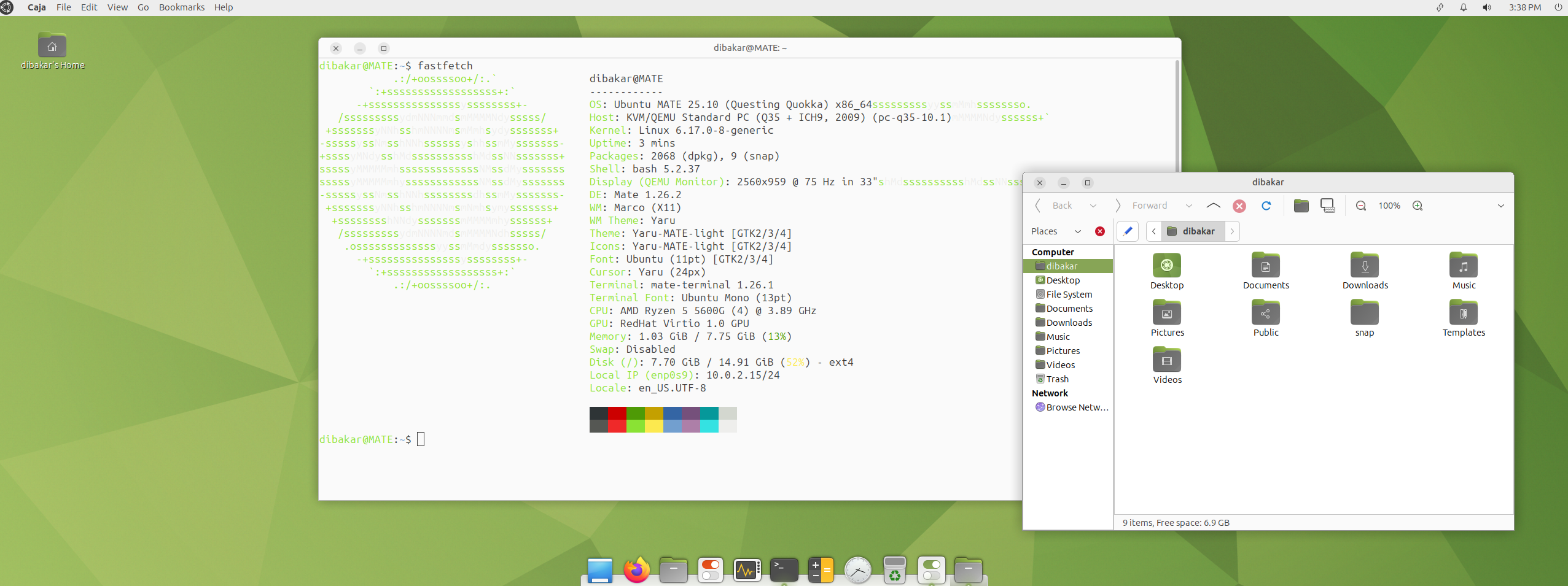 Ubuntu MATE macOS layout.