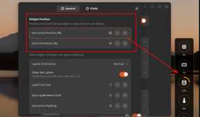 Using widget settings to customize desktop widgets