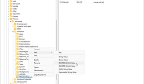 Creating a new Registry value to disable Copilot.