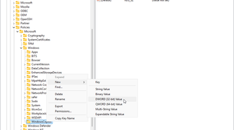 Creating a new Registry value to disable Copilot.