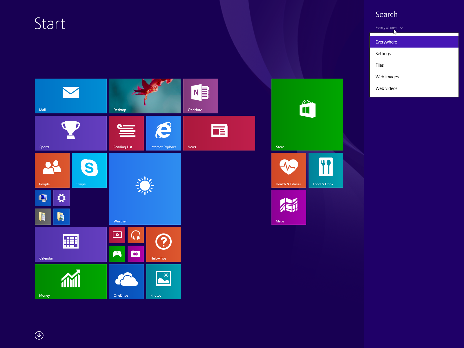 Windows 8 search