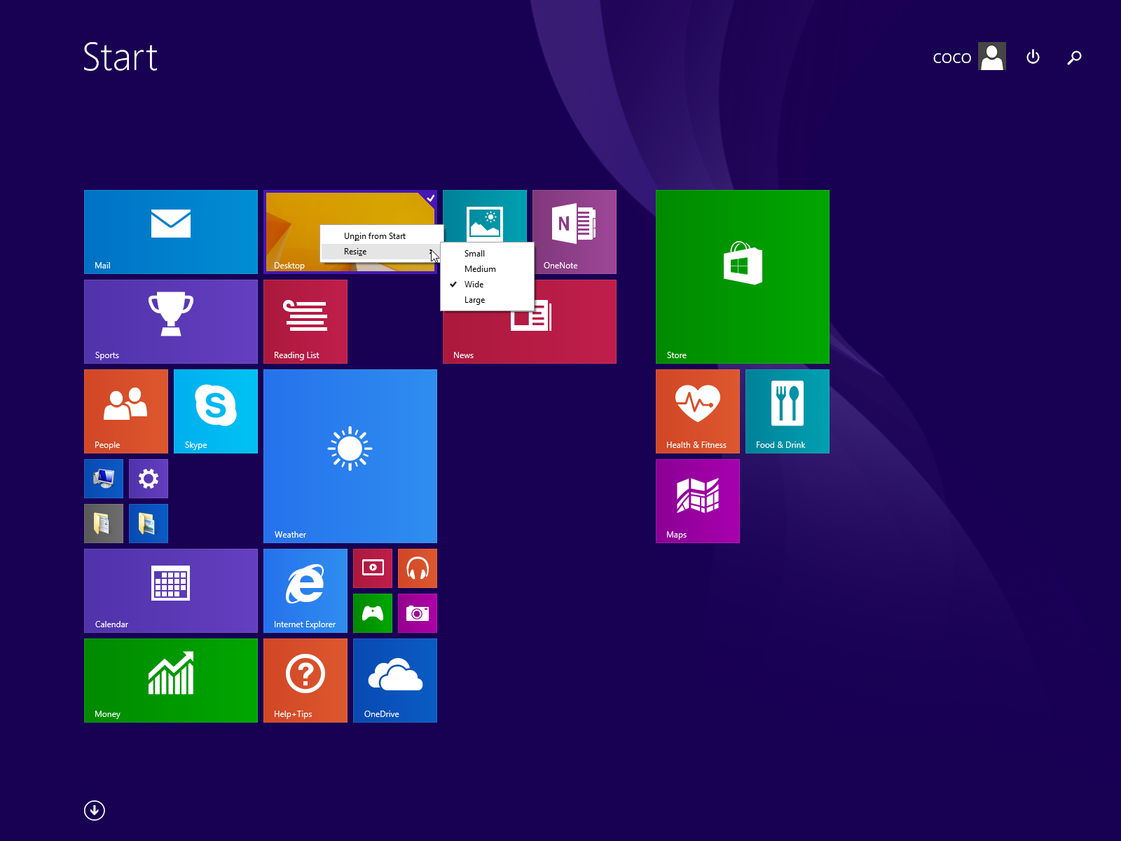 Windows 8 tiles