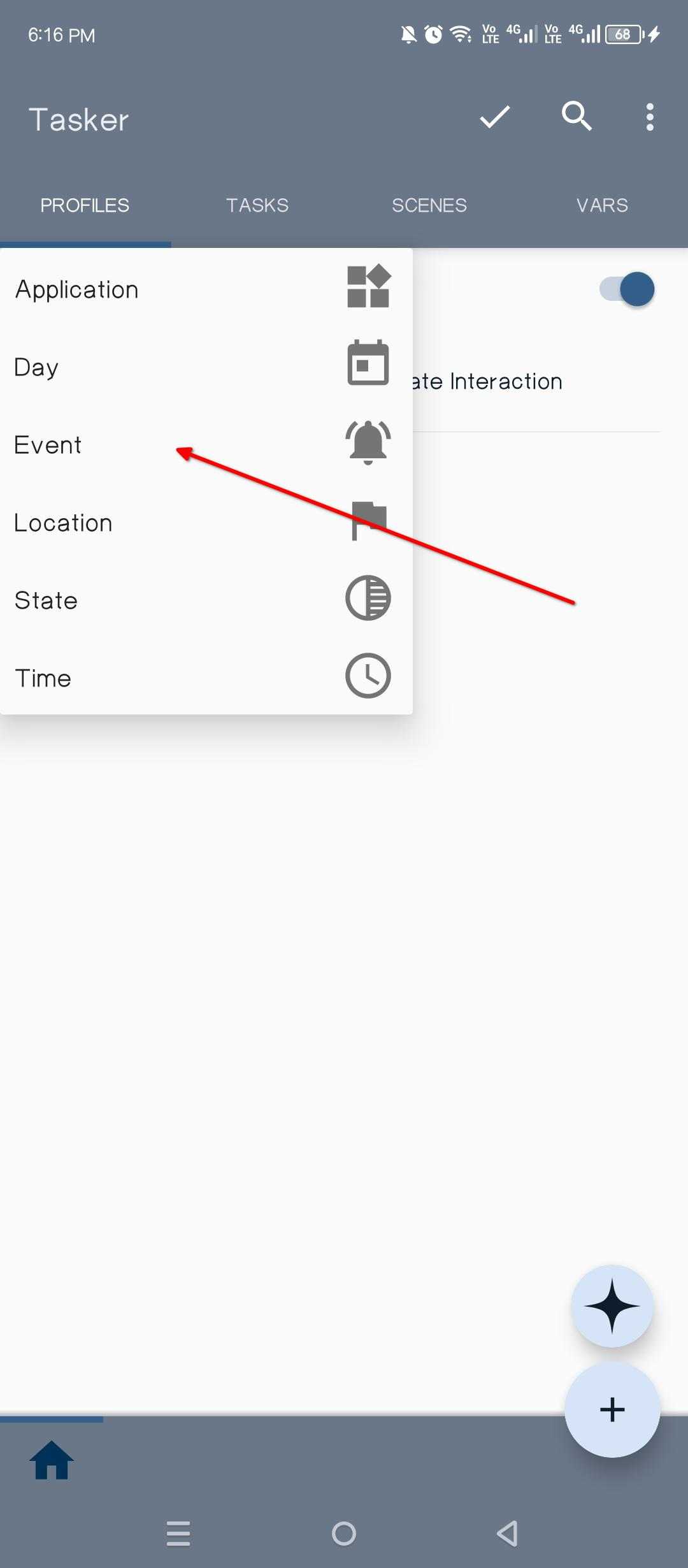 Creating a Tasker profile that monitors the device for screen unlocks.