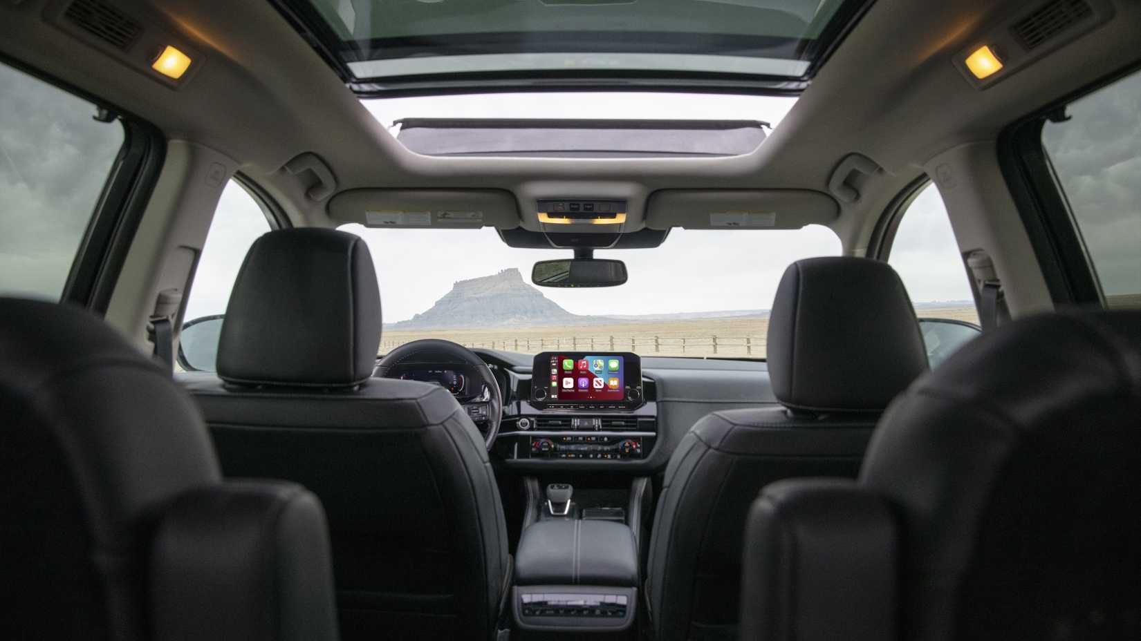 Interior shot of a 2023 Nissan Pathfinder