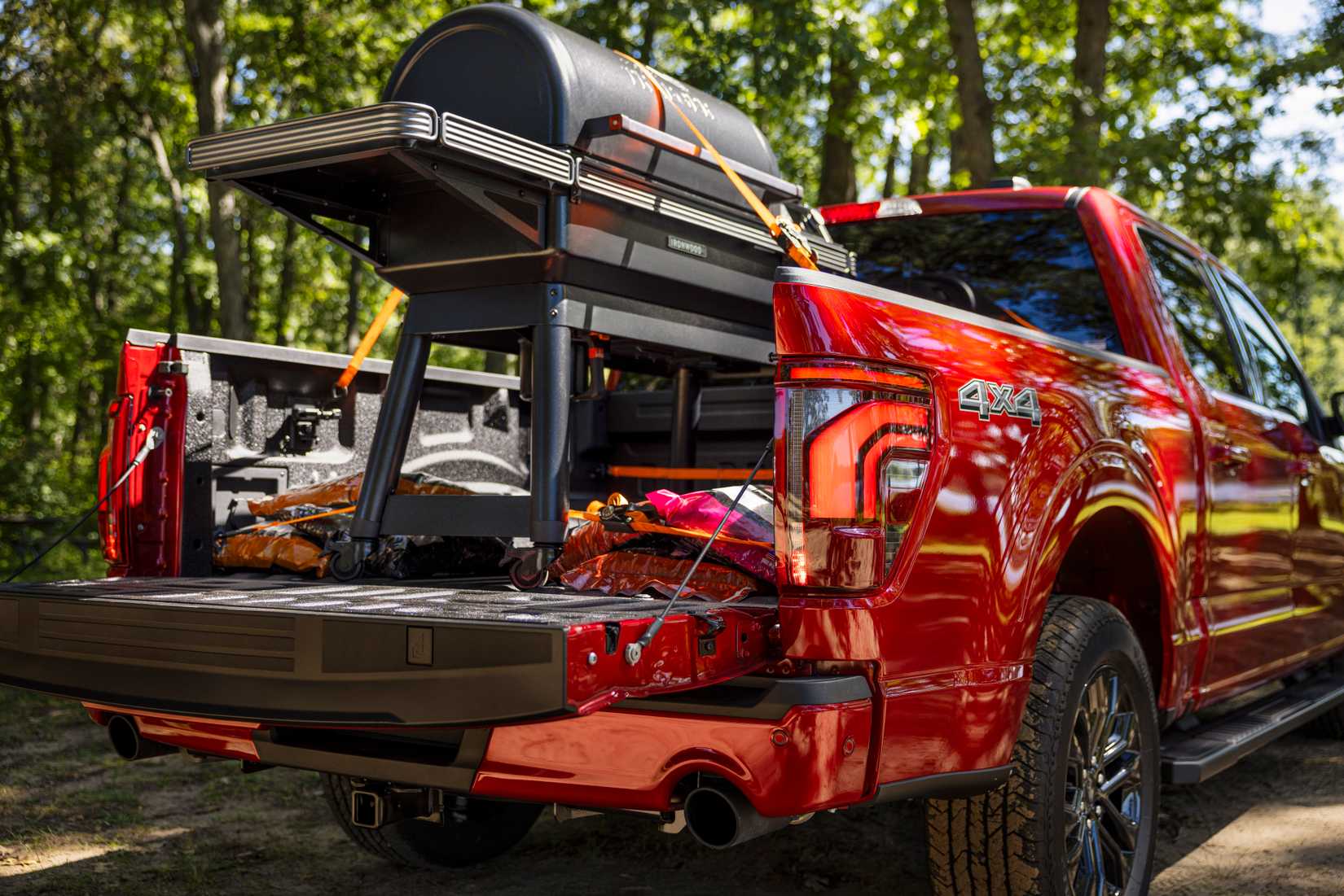 2024 Ford F-150 with a girll in the bed