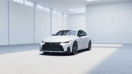 Front 3/4 shot of a 2026 Lexus IS 350