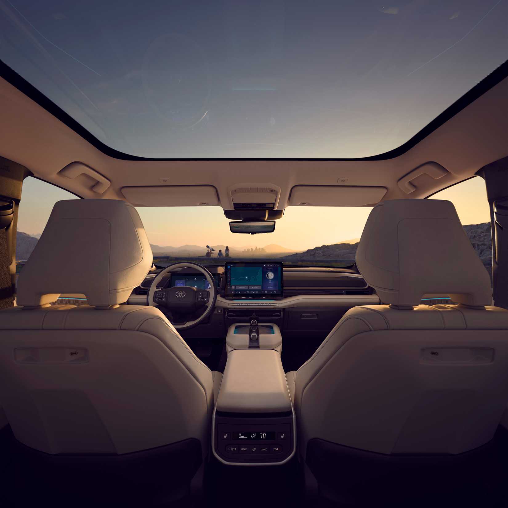 Toyota Highlander Limited 2027, интерьер MistyGray