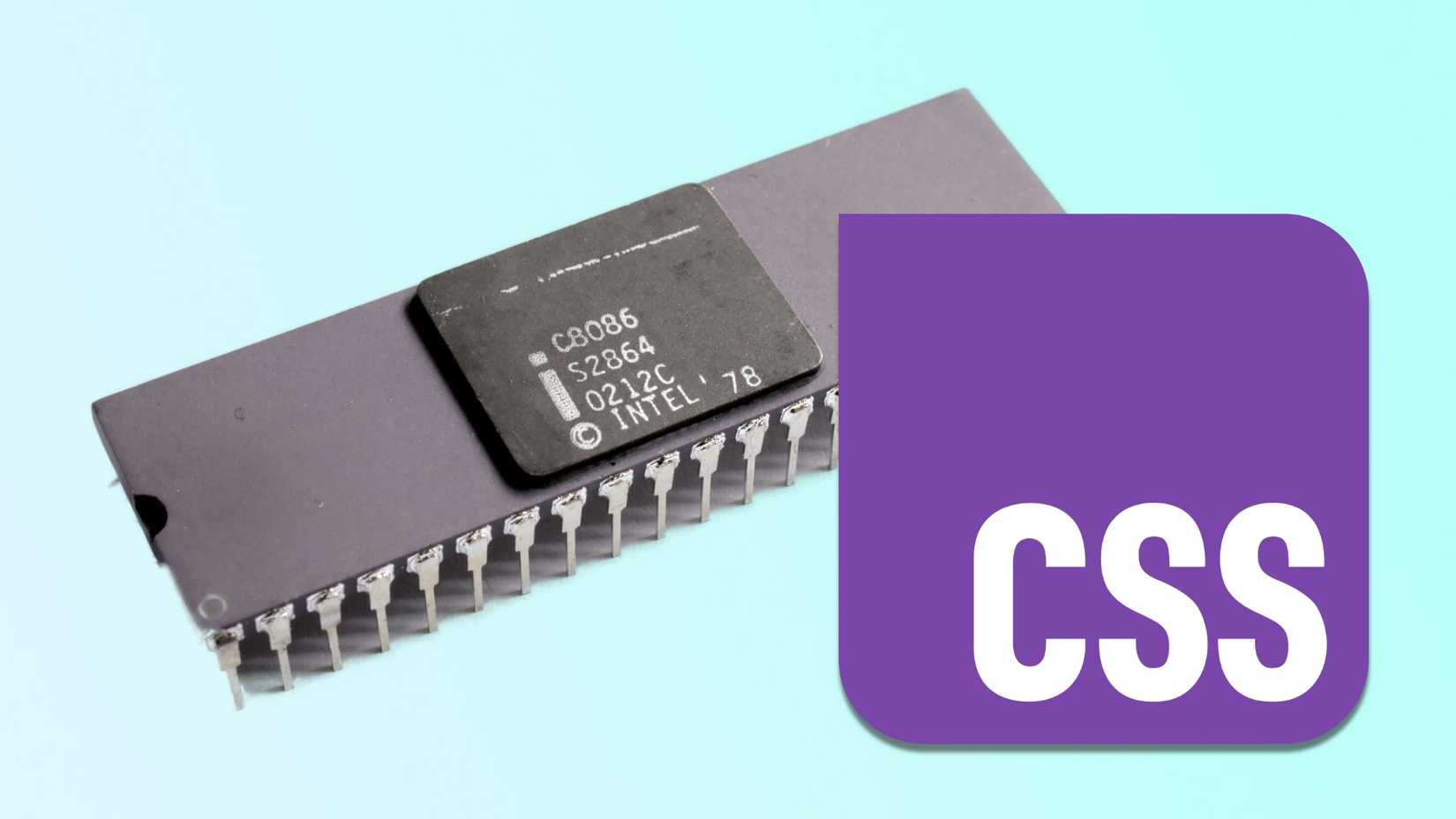 8086 chip next to CSS logo
