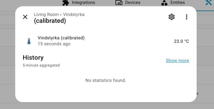 A finished calibrated temperature sensor helper.