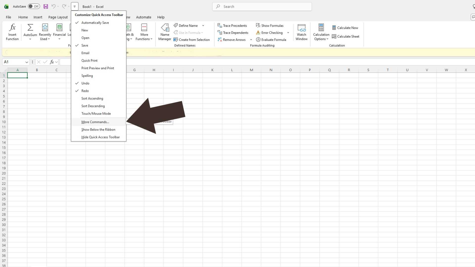 Excel Command Camera Icon The