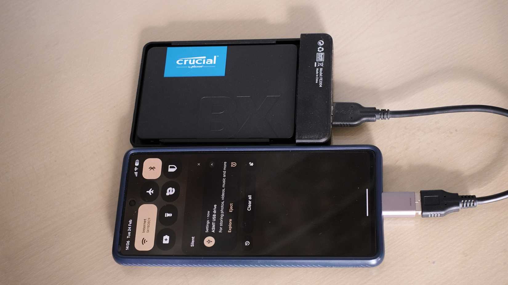 SSD and Pixel phone.