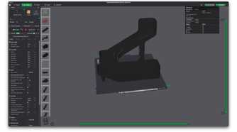 Bambu Studio showing the print time of a poop chute.