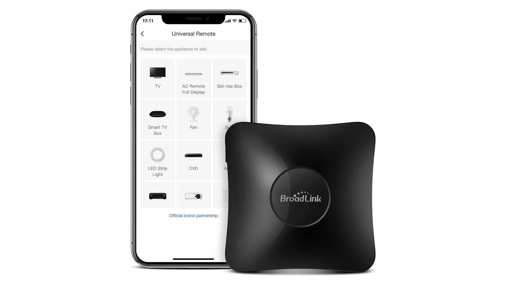 BroadLink RF bridge for smart homes.