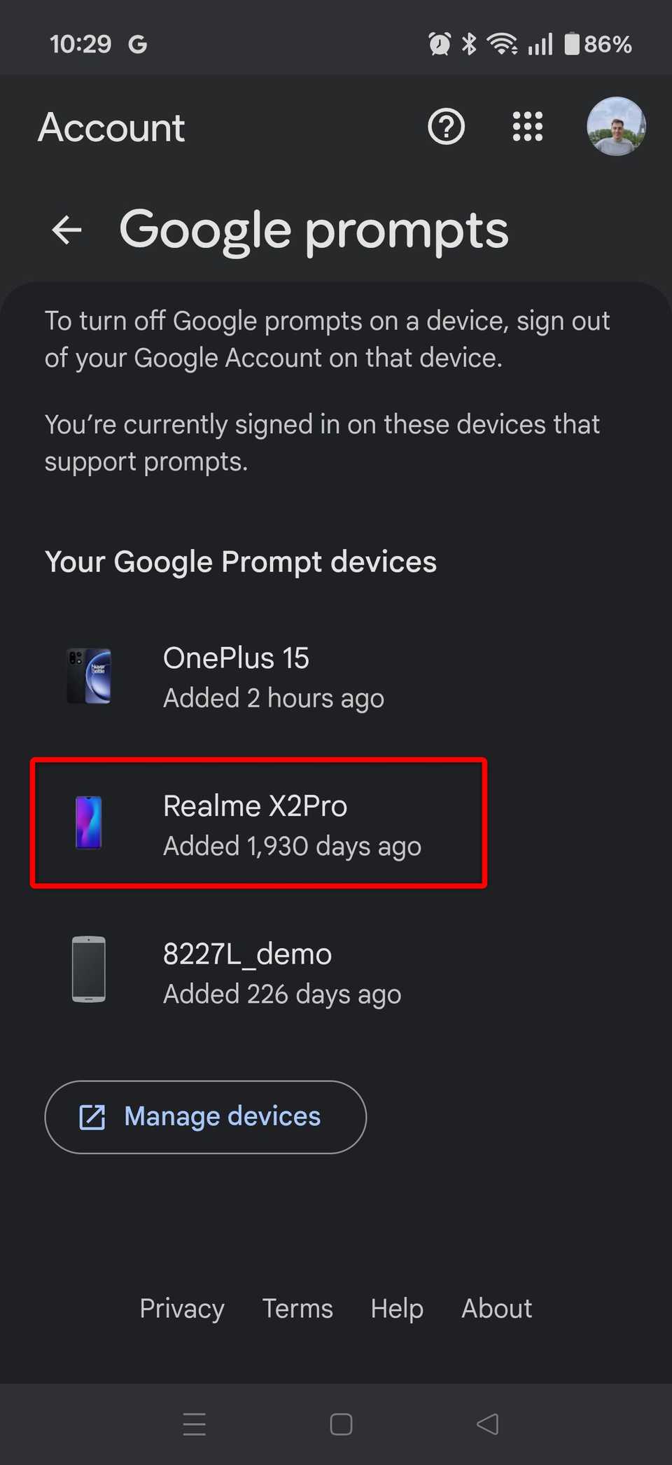 A screenshot showing a phone being used for 1,930 days.