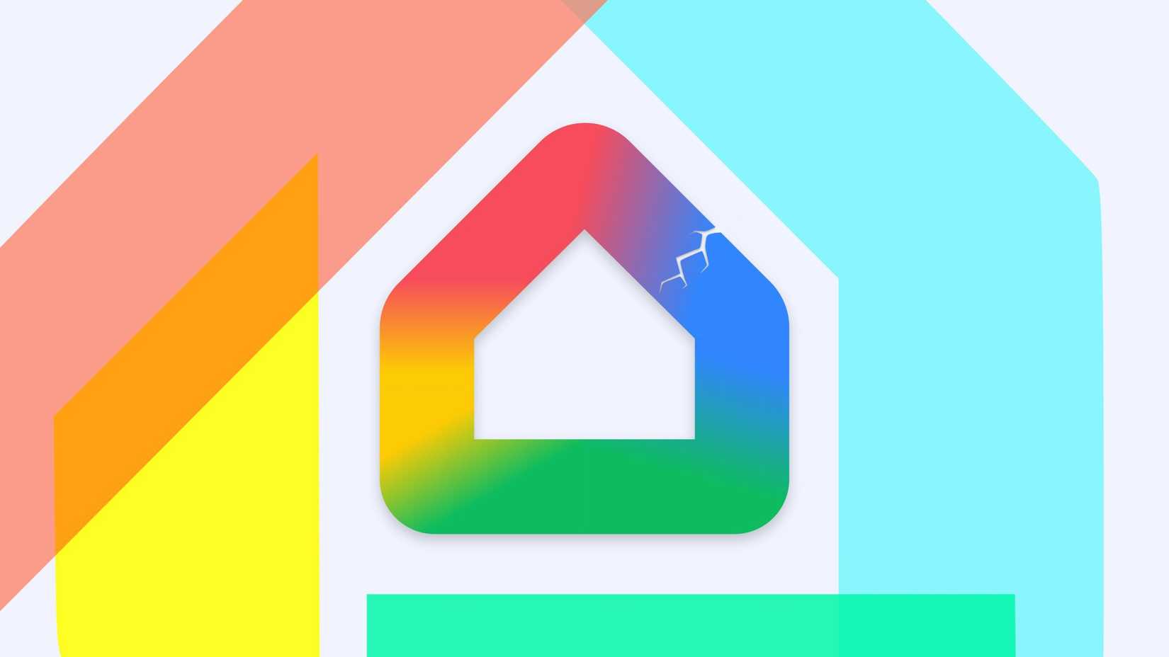 Google Homeのロゴが壊れています。