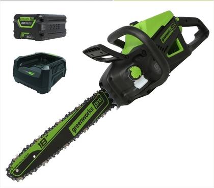 Greenworks 18-inch chainsaw.