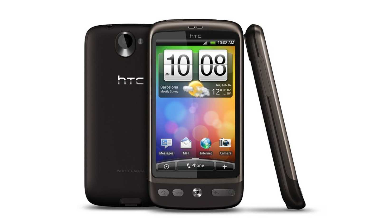An HTC Desire against a plain white background. 