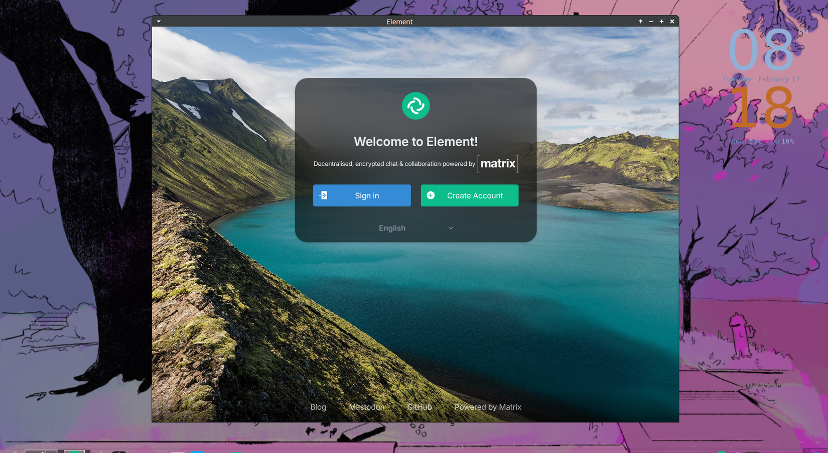 Element на платформе Matrix.