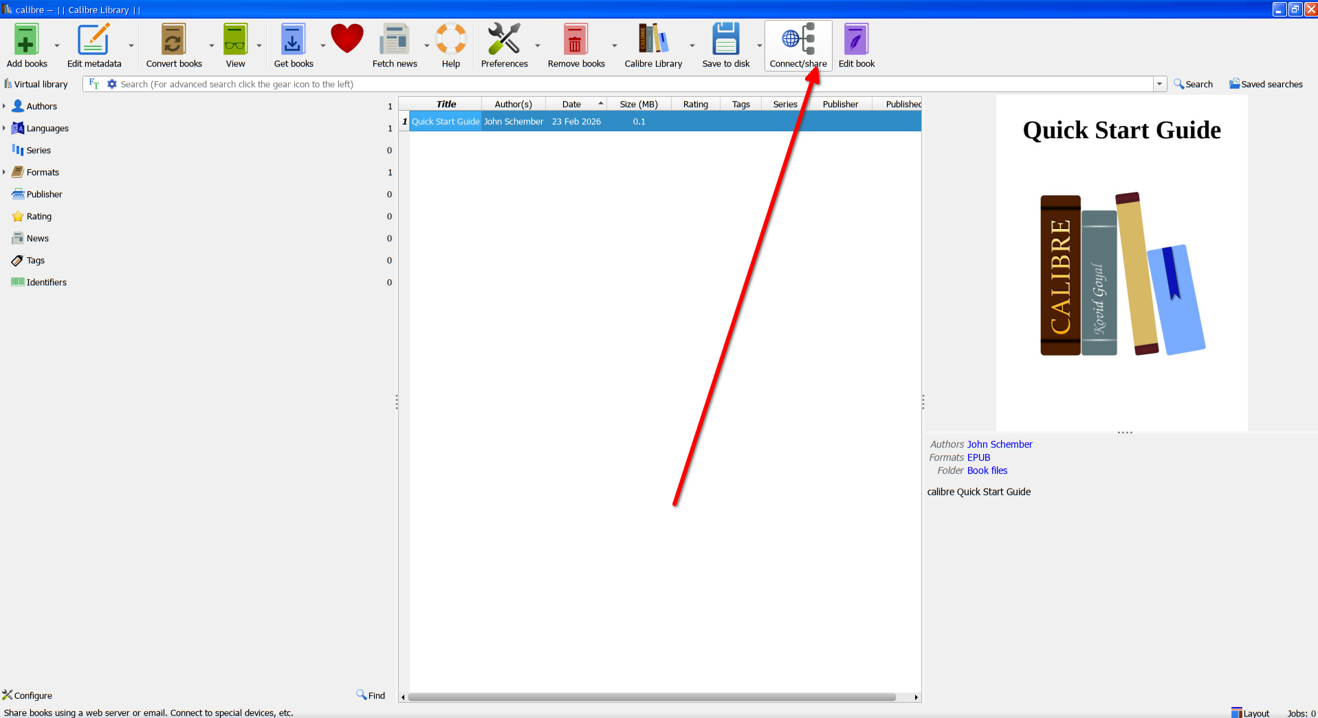 Setting up an email server on Calibre.