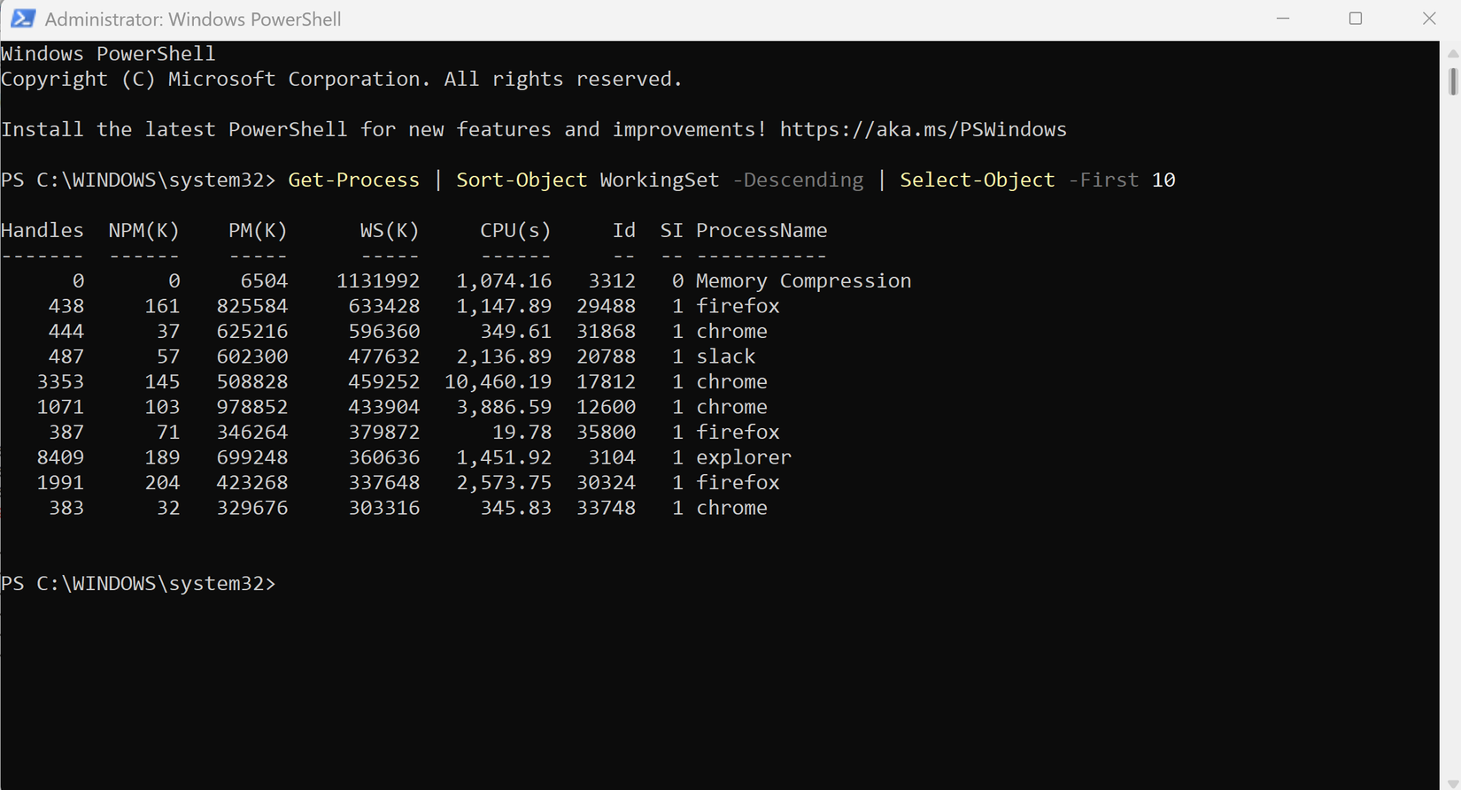 Powershell Get System Memory 4 PowerShell commands that fix common Windows problems fast