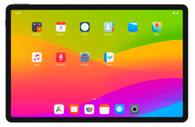 Front panel of the Murena Volla tablet