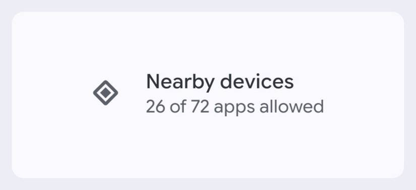 nearby devices