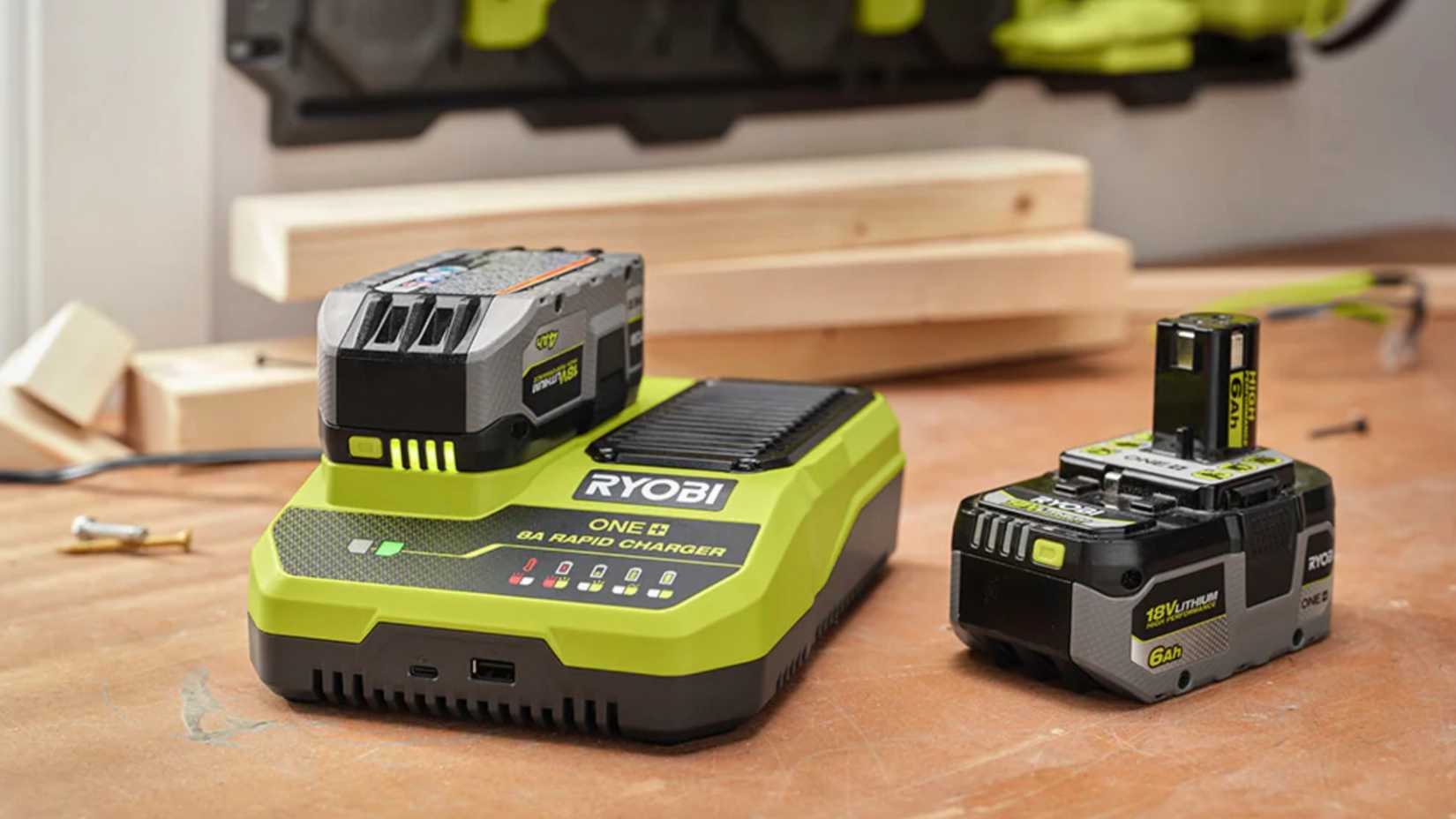 Ryobi battery and charger