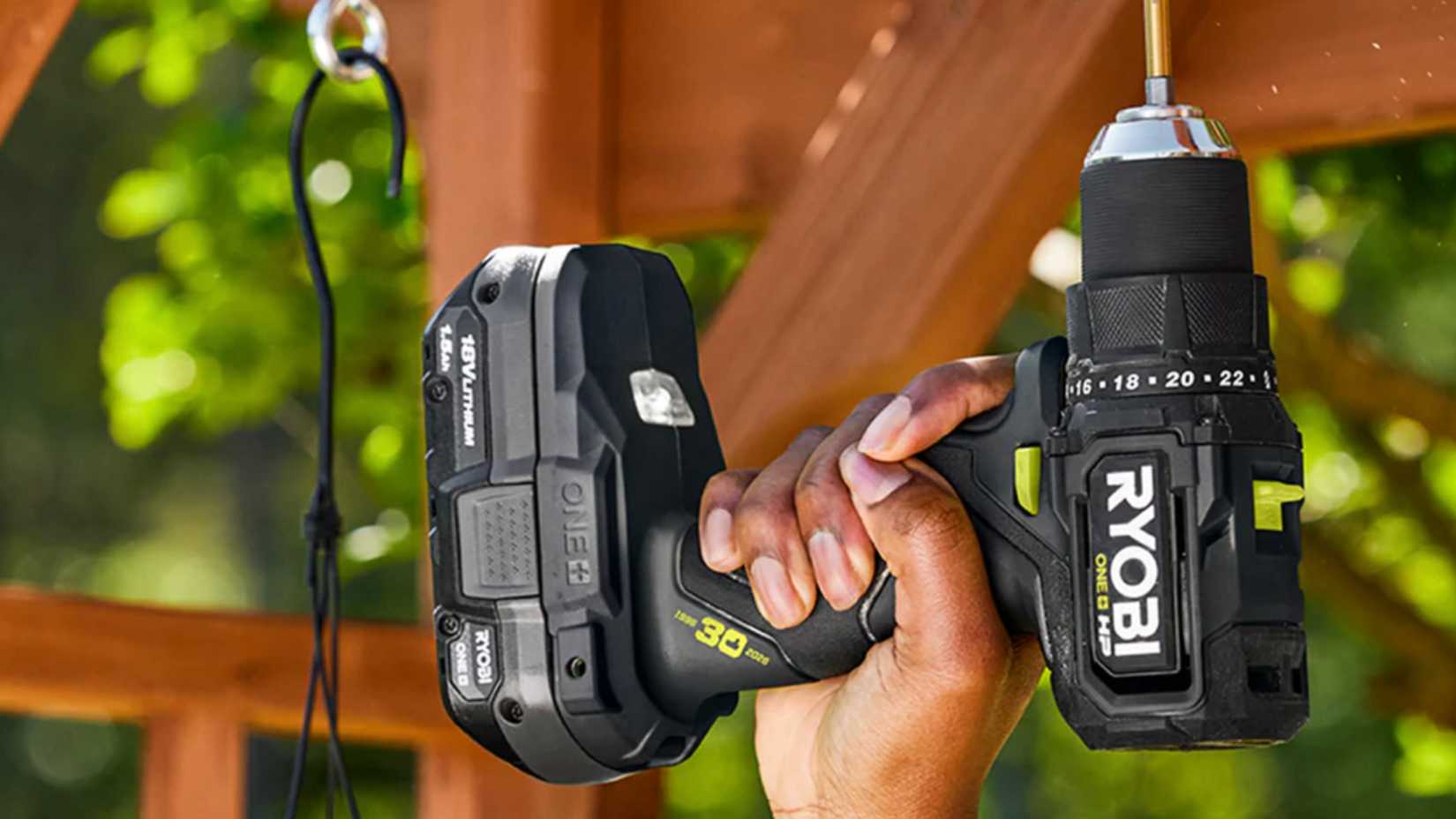 Ryobi black 30th anniversary tool