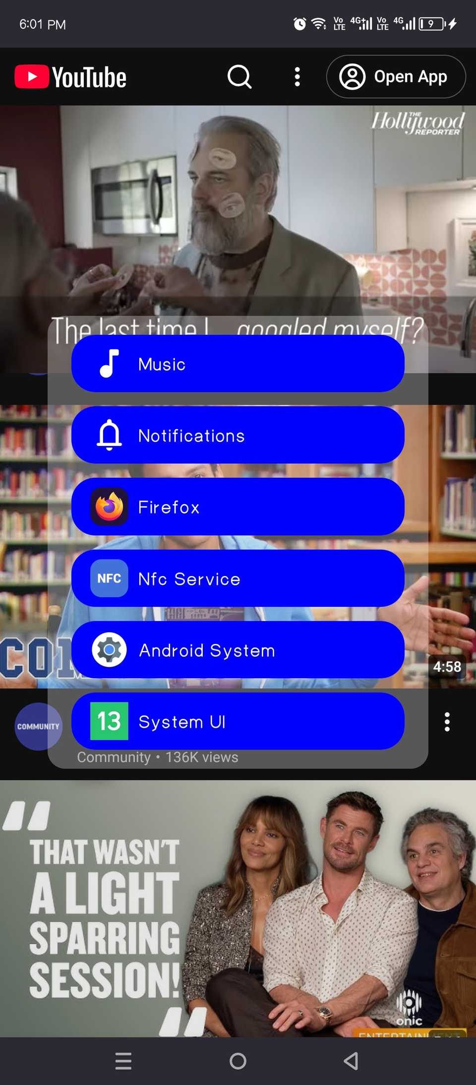 Volume Manager interface in action.