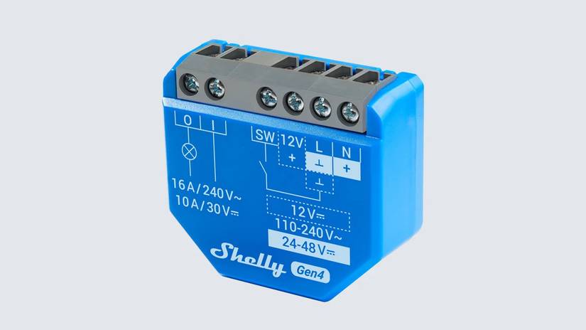Shelly 1 Gen 4 smart relay.