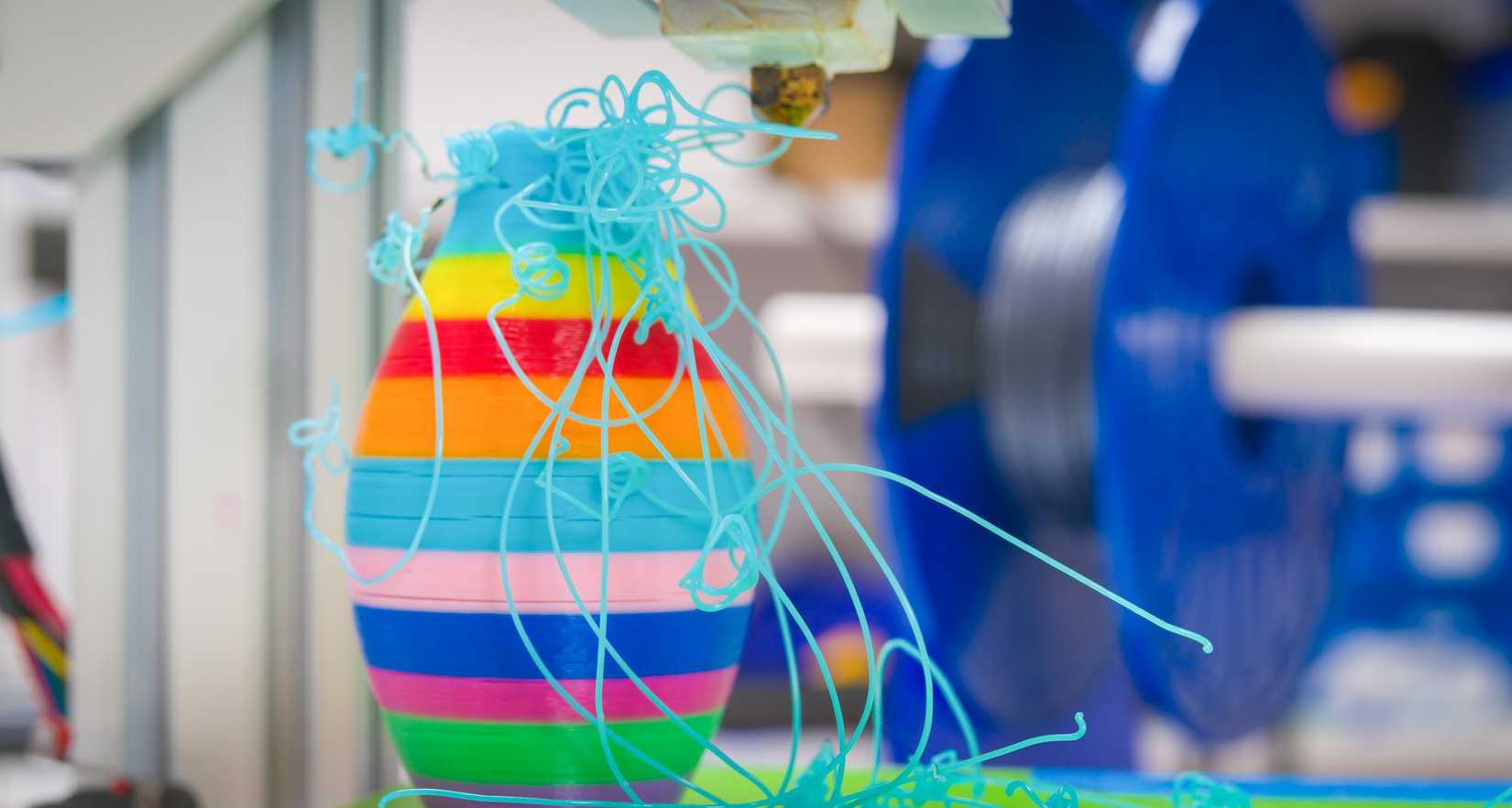 Una impresión 3D estropeada.