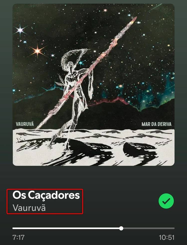 The Now Playing screen in the Spotify Android app. 