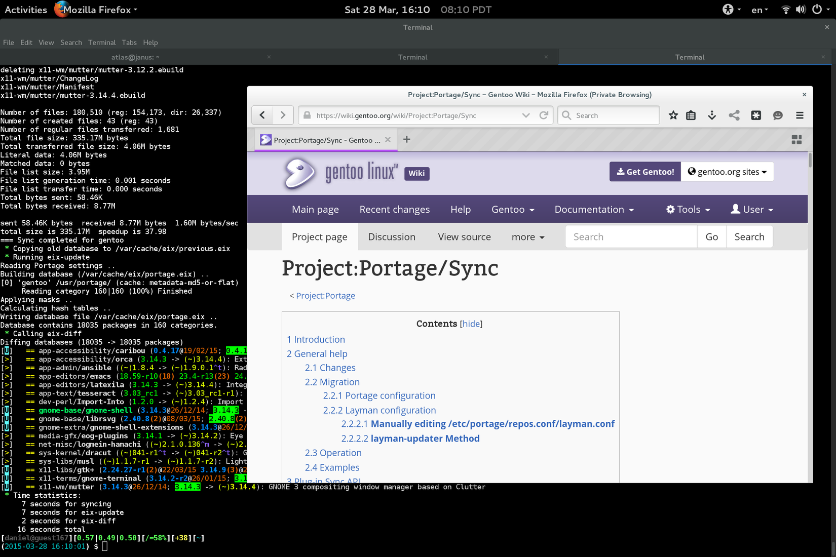 Gentoo with a GUI.