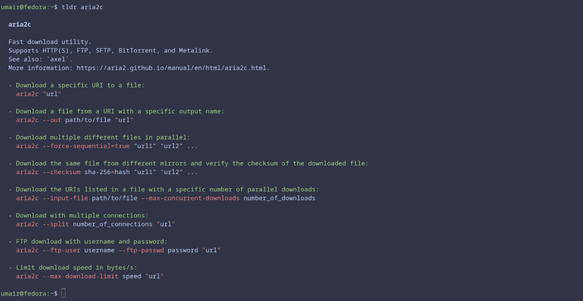 tldear tldr ツールの使用方法のスクリーンショット