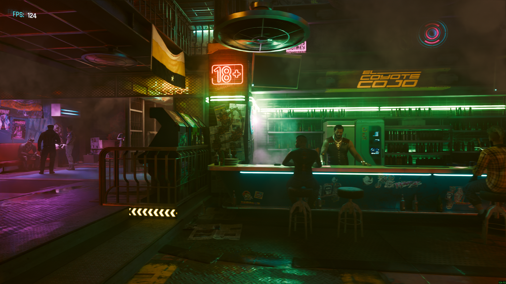 The bar with DLSS and framegen enabled.-1