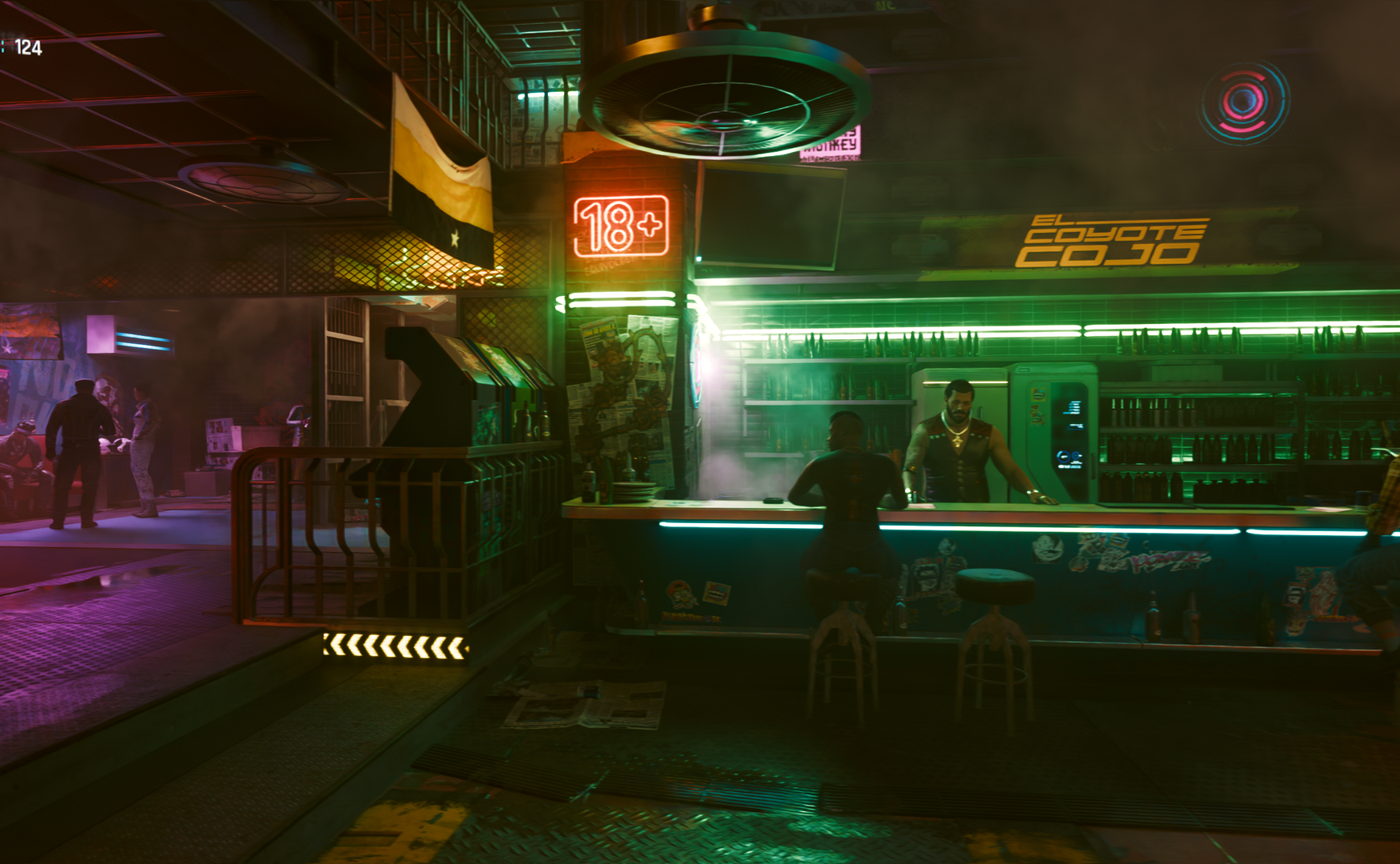 The bar with DLSS and framegen enabled.-1