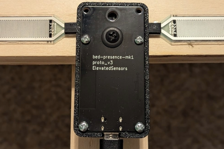 The Bed Presence for ESPHome bed presence sensor from Elevated Sensor.