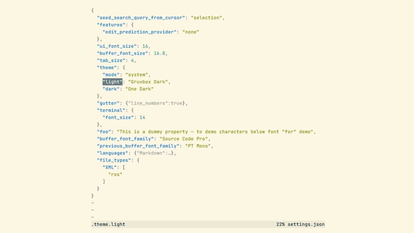 The fx command line tool displaying a JSON file with one entry highlighted and others collapsed.