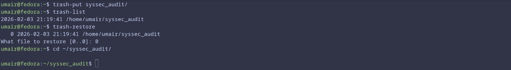 trash-cli の使用デモ